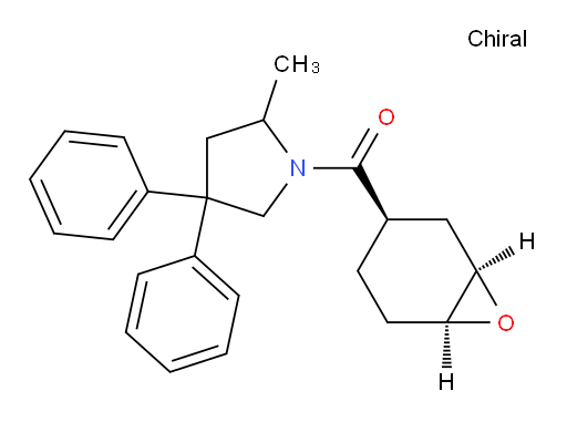 (1R,3R,6S)-7-oxabicyclo[4.1.0]heptan-3-yl(2-methyl-4,4-diphenylpyrrolidin-1-yl)methanone