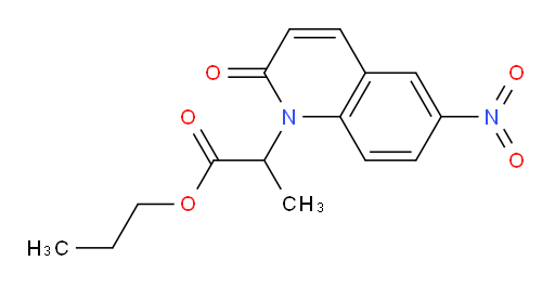 propyl 2-(6-nitro-2-oxoquinolin-1(2H)-yl)propanoate