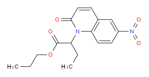 propyl 2-(6-nitro-2-oxoquinolin-1(2H)-yl)butanoate