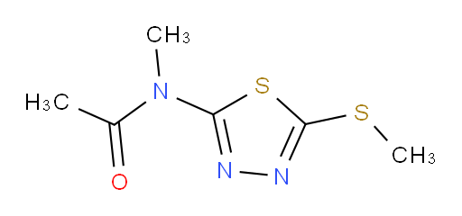 N-methyl-N-(5-(methylthio)-1,3,4-thiadiazol-2-yl)acetamide