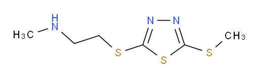 N-methyl-2-((5-(methylthio)-1,3,4-thiadiazol-2-yl)thio)ethanamine
