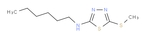 N-hexyl-5-(methylthio)-1,3,4-thiadiazol-2-amine