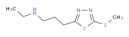 N-ethyl-3-(5-(methylthio)-1,3,4-thiadiazol-2-yl)propan-1-amine