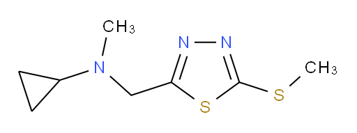 N-methyl-N-((5-(methylthio)-1,3,4-thiadiazol-2-yl)methyl)cyclopropanamine