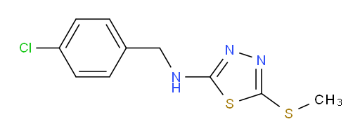 N-(4-chlorobenzyl)-5-(methylthio)-1,3,4-thiadiazol-2-amine