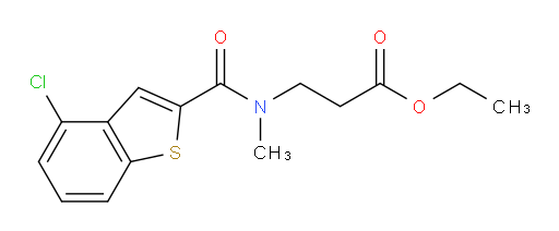 ethyl 3-(4-chloro-N-methylbenzo[b]thiophene-2-carboxamido)propanoate