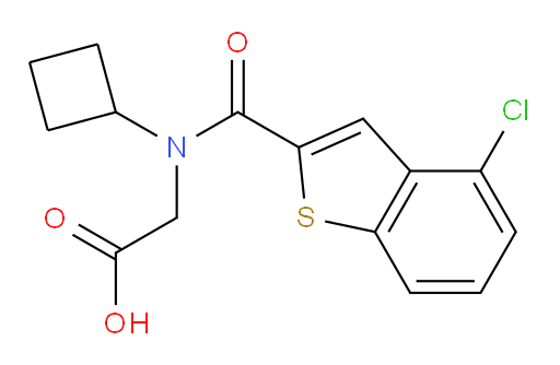 2-(4-chloro-N-cyclobutylbenzo[b]thiophene-2-carboxamido)acetic acid