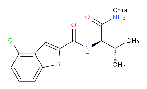 (R)-N-(1-amino-3-methyl-1-oxobutan-2-yl)-4-chlorobenzo[b]thiophene-2-carboxamide