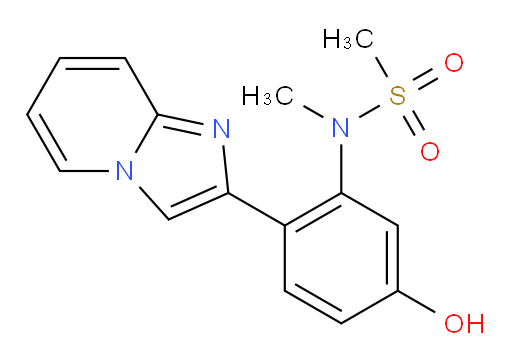 N-(5-hydroxy-2-(imidazo[1,2-a]pyridin-2-yl)phenyl)-N-methylmethanesulfonamide