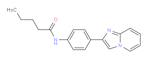 N-(4-(imidazo[1,2-a]pyridin-2-yl)phenyl)pentanamide