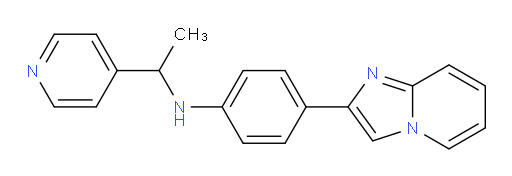 4-(imidazo[1,2-a]pyridin-2-yl)-N-(1-(pyridin-4-yl)ethyl)aniline