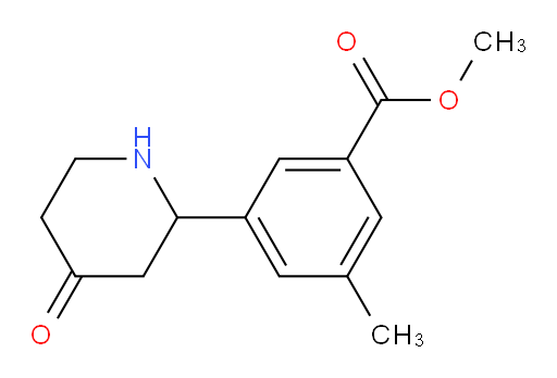 methyl 3-methyl-5-(4-oxopiperidin-2-yl)benzoate