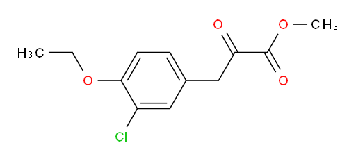 methyl 3-(3-chloro-4-ethoxyphenyl)-2-oxopropanoate