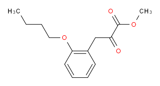 methyl 3-(2-butoxyphenyl)-2-oxopropanoate
