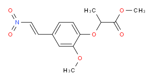 (E)-methyl 2-(2-methoxy-4-(2-nitrovinyl)phenoxy)propanoate