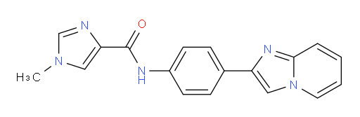 N-(4-(imidazo[1,2-a]pyridin-2-yl)phenyl)-1-methyl-1H-imidazole-4-carboxamide