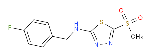 N-(4-fluorobenzyl)-5-(methylsulfonyl)-1,3,4-thiadiazol-2-amine