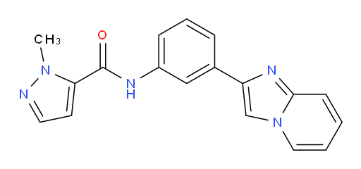 N-(3-(imidazo[1,2-a]pyridin-2-yl)phenyl)-1-methyl-1H-pyrazole-5-carboxamide