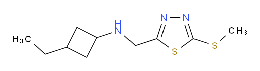 3-ethyl-N-((5-(methylthio)-1,3,4-thiadiazol-2-yl)methyl)cyclobutanamine