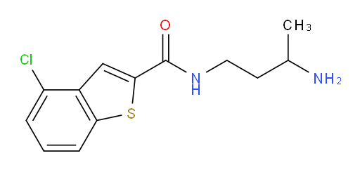 N-(3-aminobutyl)-4-chlorobenzo[b]thiophene-2-carboxamide