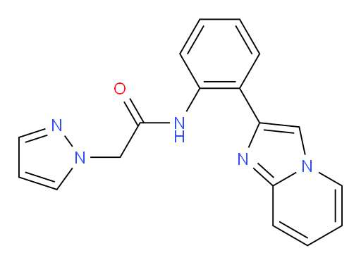 N-(2-(imidazo[1,2-a]pyridin-2-yl)phenyl)-2-(1H-pyrazol-1-yl)acetamide
