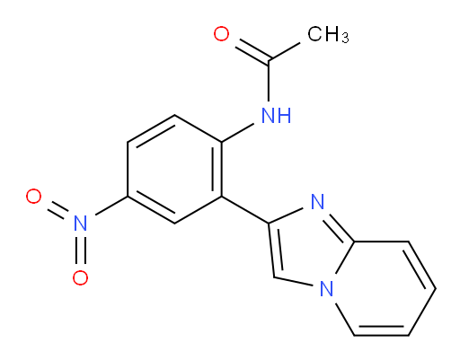 N-(2-(imidazo[1,2-a]pyridin-2-yl)-4-nitrophenyl)acetamide