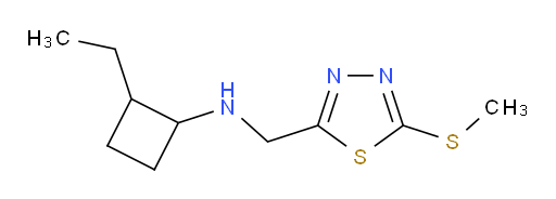2-ethyl-N-((5-(methylthio)-1,3,4-thiadiazol-2-yl)methyl)cyclobutanamine
