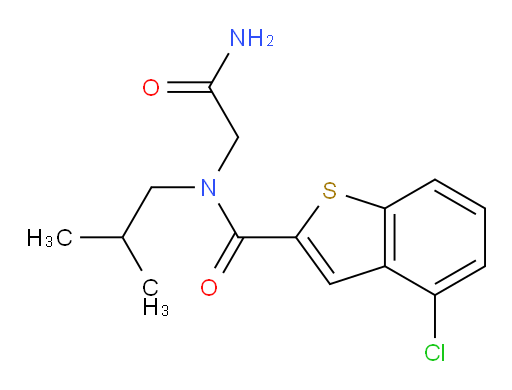 N-(2-amino-2-oxoethyl)-4-chloro-N-isobutylbenzo[b]thiophene-2-carboxamide