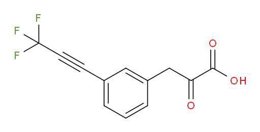2-oxo-3-(3-(3,3,3-trifluoroprop-1-yn-1-yl)phenyl)propanoic acid