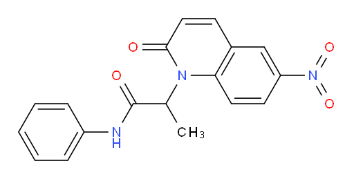 2-(6-nitro-2-oxoquinolin-1(2H)-yl)-N-phenylpropanamide