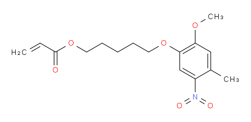 5-(2-methoxy-4-methyl-5-nitrophenoxy)pentyl acrylate