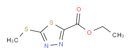ethyl 5-(methylthio)-1,3,4-thiadiazole-2-carboxylate