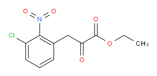 ethyl 3-(3-chloro-2-nitrophenyl)-2-oxopropanoate