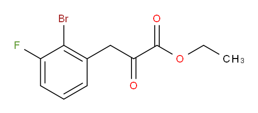 ethyl 3-(2-bromo-3-fluorophenyl)-2-oxopropanoate