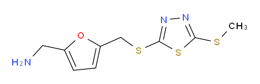 (5-(((5-(methylthio)-1,3,4-thiadiazol-2-yl)thio)methyl)furan-2-yl)methanamine