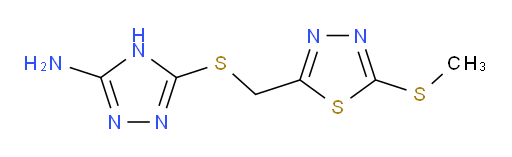 5-(((5-(methylthio)-1,3,4-thiadiazol-2-yl)methyl)thio)-4H-1,2,4-triazol-3-amine