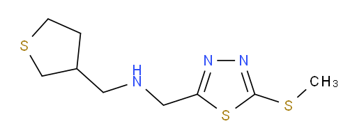 1-(5-(methylthio)-1,3,4-thiadiazol-2-yl)-N-((tetrahydrothiophen-3-yl)methyl)methanamine
