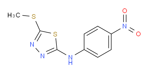 5-(methylthio)-N-(4-nitrophenyl)-1,3,4-thiadiazol-2-amine