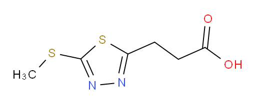 3-(5-(methylthio)-1,3,4-thiadiazol-2-yl)propanoic acid