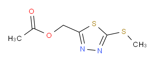 (5-(methylthio)-1,3,4-thiadiazol-2-yl)methyl acetate