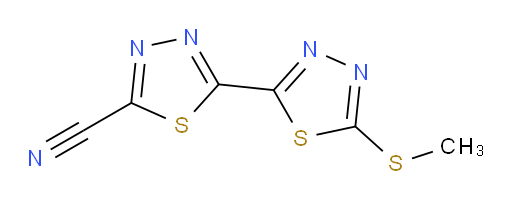 5'-(methylthio)-[2,2'-bi(1,3,4-thiadiazole)]-5-carbonitrile