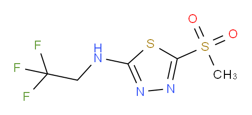 5-(methylsulfonyl)-N-(2,2,2-trifluoroethyl)-1,3,4-thiadiazol-2-amine