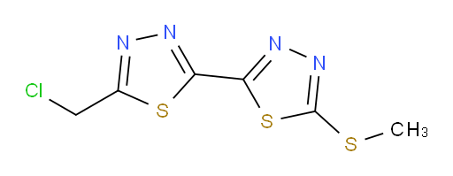 5-(chloromethyl)-5'-(methylthio)-2,2'-bi(1,3,4-thiadiazole)