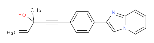 5-(4-(imidazo[1,2-a]pyridin-2-yl)phenyl)-3-methylpent-1-en-4-yn-3-ol