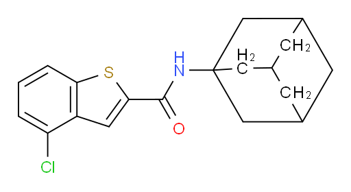 N-(adamantan-1-yl)-4-chlorobenzo[b]thiophene-2-carboxamide