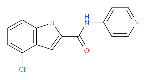 4-chloro-N-(pyridin-4-yl)benzo[b]thiophene-2-carboxamide