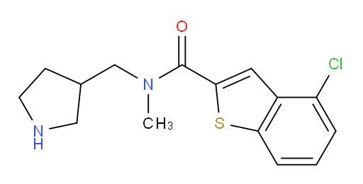 4-chloro-N-methyl-N-(pyrrolidin-3-ylmethyl)benzo[b]thiophene-2-carboxamide