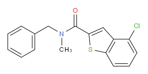 N-benzyl-4-chloro-N-methylbenzo[b]thiophene-2-carboxamide