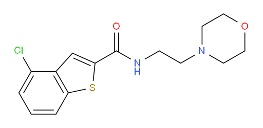 4-chloro-N-(2-morpholinoethyl)benzo[b]thiophene-2-carboxamide
