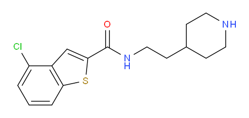 4-chloro-N-(2-(piperidin-4-yl)ethyl)benzo[b]thiophene-2-carboxamide
